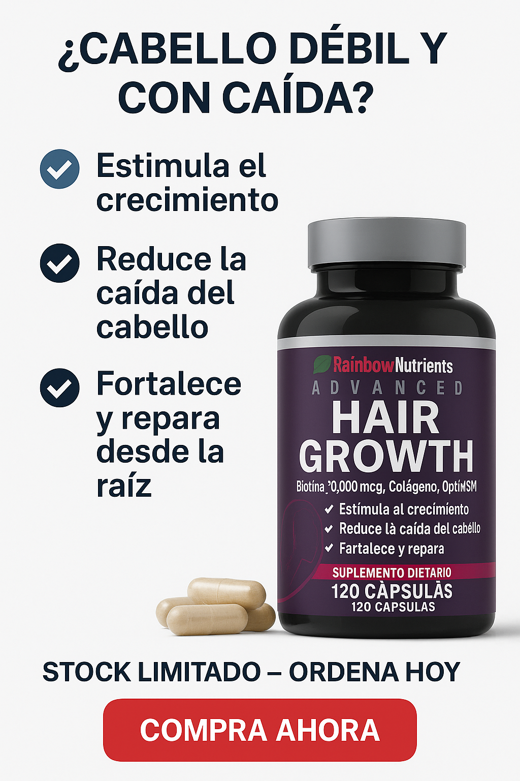 HAIR GROWHT PRO x 120 caps