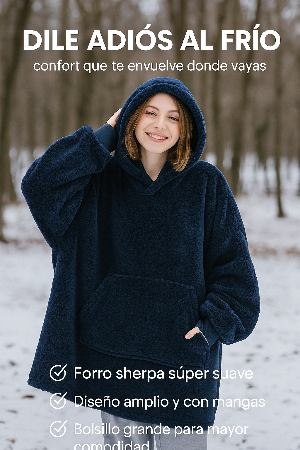BUZO COBIJA OVER SIZE - Un abrazo gigante para tus días fríos