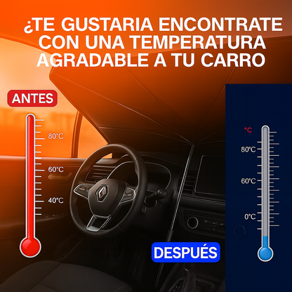 SOMBRILLA PARA INTERIOR DE CARRO CON FILTRO UV- Cuida del SOL el interior de tu vehiculo